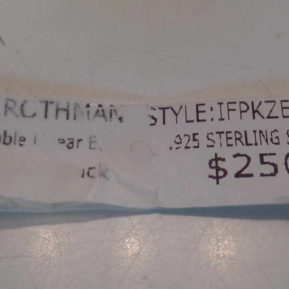 Freida Rothman .925 Sterling Silver Cubic Zirconia Twisted Cable Earrings $250 - Picture 6 of 12